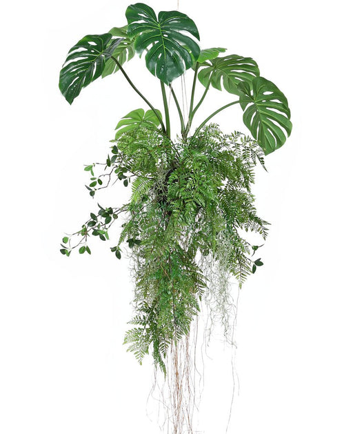 Monstera/Felce - Pianta Artificiale Cadente