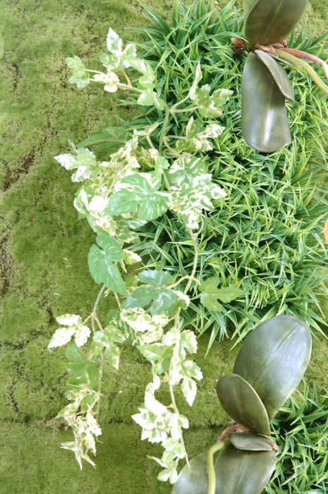 Felce Orchidea Artificiale Da Parete Verde 88X40Cm