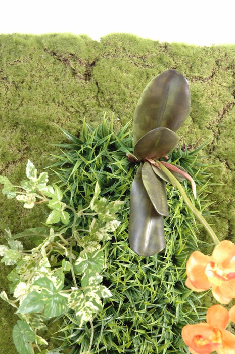 Felce Orchidea Artificiale Da Parete Verde 88X40Cm