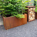 Parete Rettangolare In Acciaio Corten Per Giardino 120X80Cm