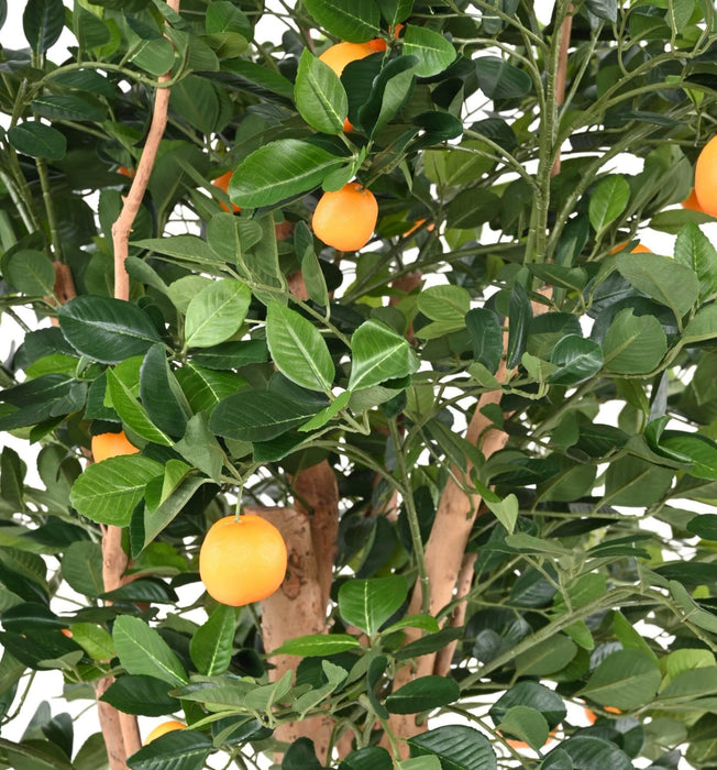 Arancio Artificiale 185Cm Con Decorazione Di 34 Arance
