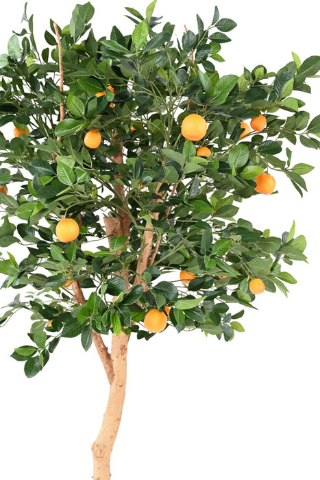 Arancio Artificiale 185Cm Con Decorazione Di 34 Arance