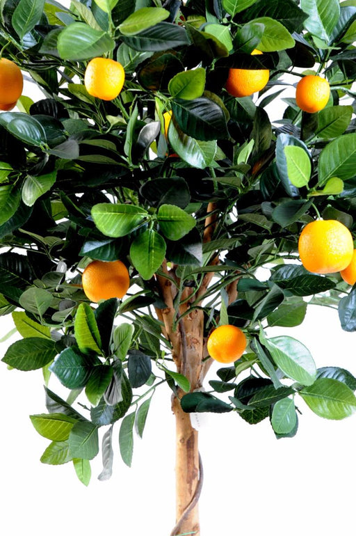 Arancio Artificiale In Vaso 125 Cm Con Frutti