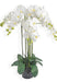 Orchidea Artificiale In Vaso 90 Cm Bianca