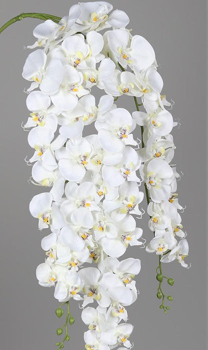 Orchidea Artificiale Pendente 115 Cm Bianca