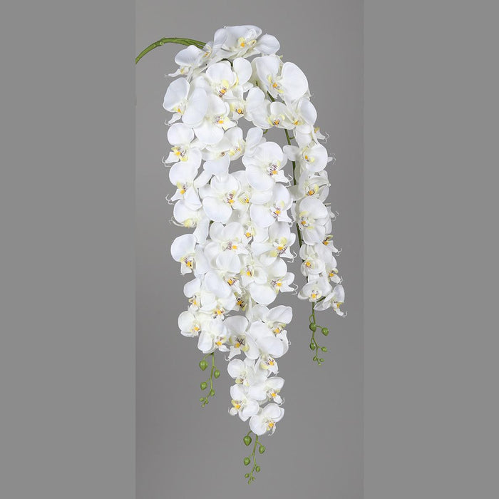 Orchidea Artificiale Pendente 115 Cm Bianca