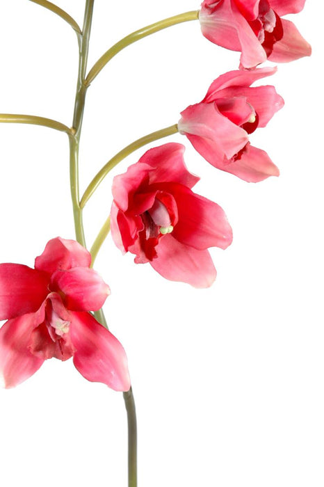 Orchidea Cymbidium Artificiale 80Cm Magenta