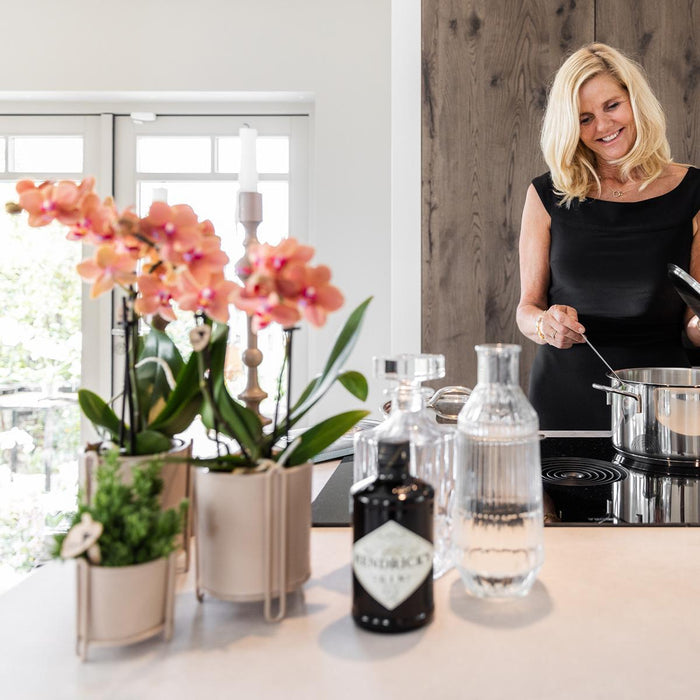 Orchidee Arancioni - Set Di 2