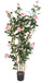 Fiore Artificiale Palizzata Cespuglio Di Rose H.160Cm Rosa