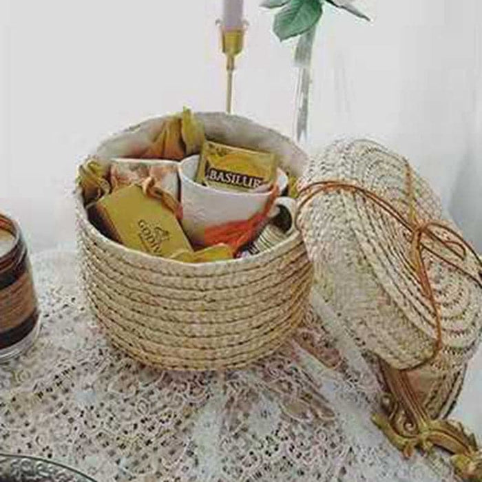 Cestino In Rattan Rondo