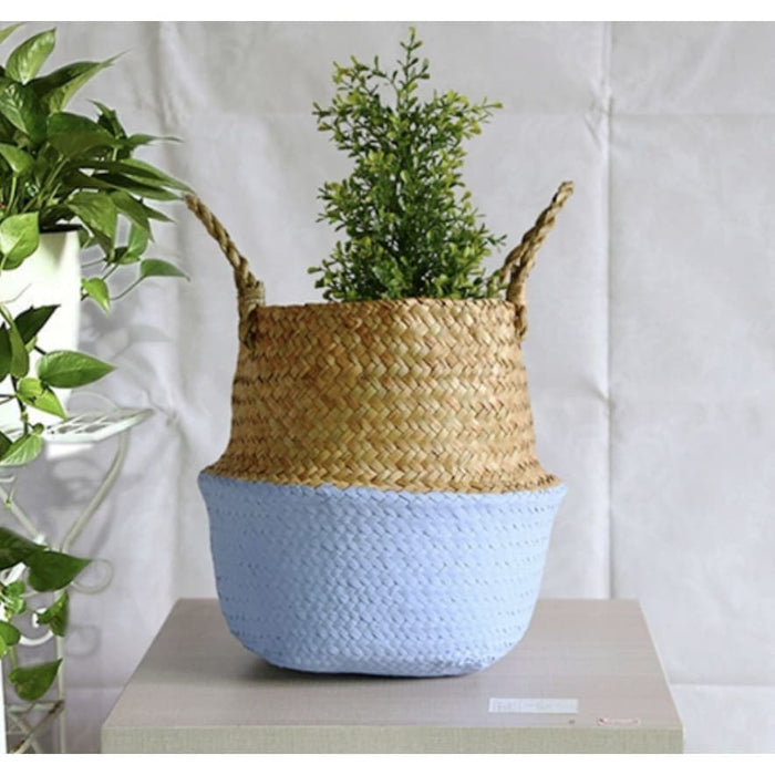 Cesto Tailandese Bicolore Blu