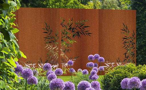 Pannello Corten In Bambù Per Terrazzo Giardino H.180X110 Cm