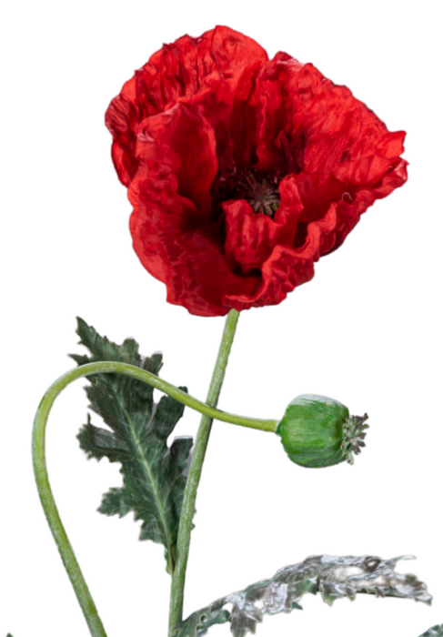 Papavero Rosso Artificiale 98 Cm Fiore Di Campagna