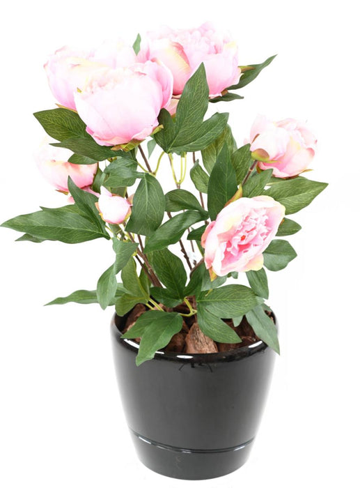 Peonia Artificiale 60 Cm Rosa Decorazione Interni