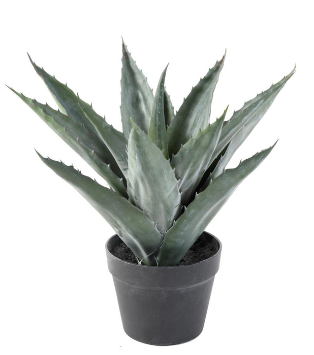 Pianta Di Agave Artificiale In Vaso H.43Cm Verde