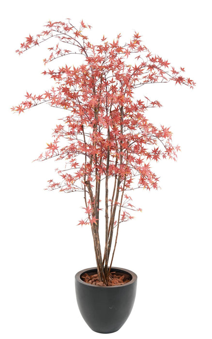 Pianta Aralia Artificiale Uv Da Esterno 180 Cm Rossa