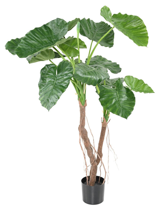 Pianta Artificiale Alocasia Calidora 130 Cm Decorazione