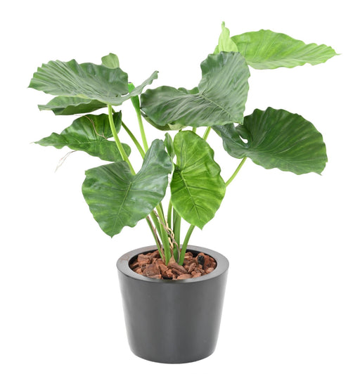 Pianta Artificiale Alocasia Calidora 65Cm Decorazione Interni