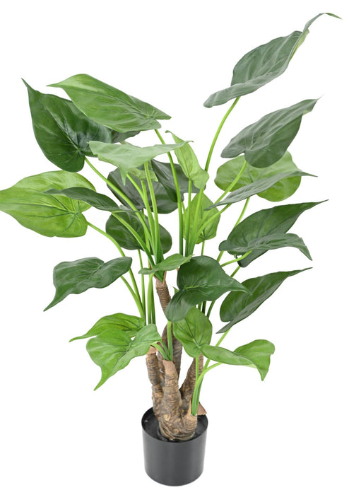 Pianta Artificiale Alocasia Cucullata 80Cm Decorazione Interni