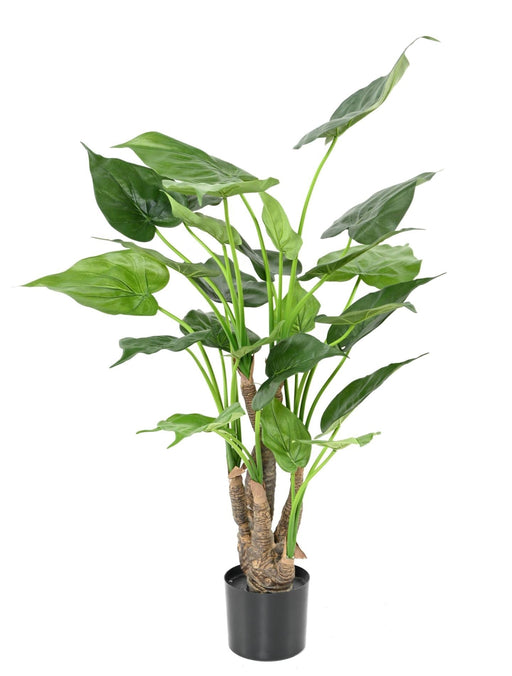 Pianta Artificiale Alocasia Cucullata 80Cm Decorazione Interni