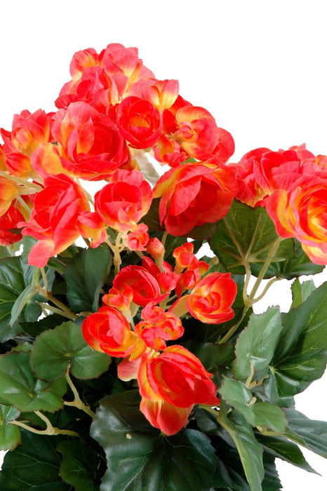 Pianta Artificiale Di Begonia Corallo Su Paletto 30 Cm