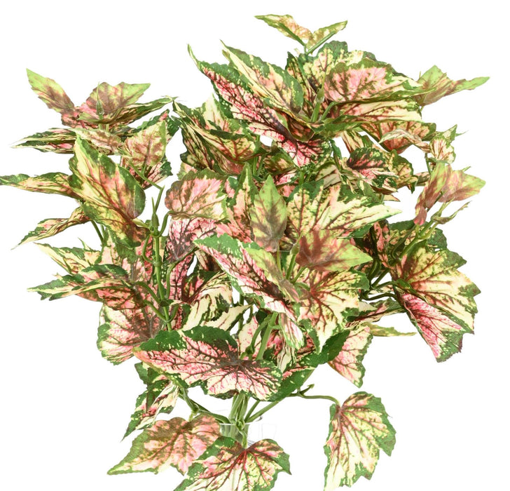 Pianta Artificiale Begonia Rex 37 Cm Variegata