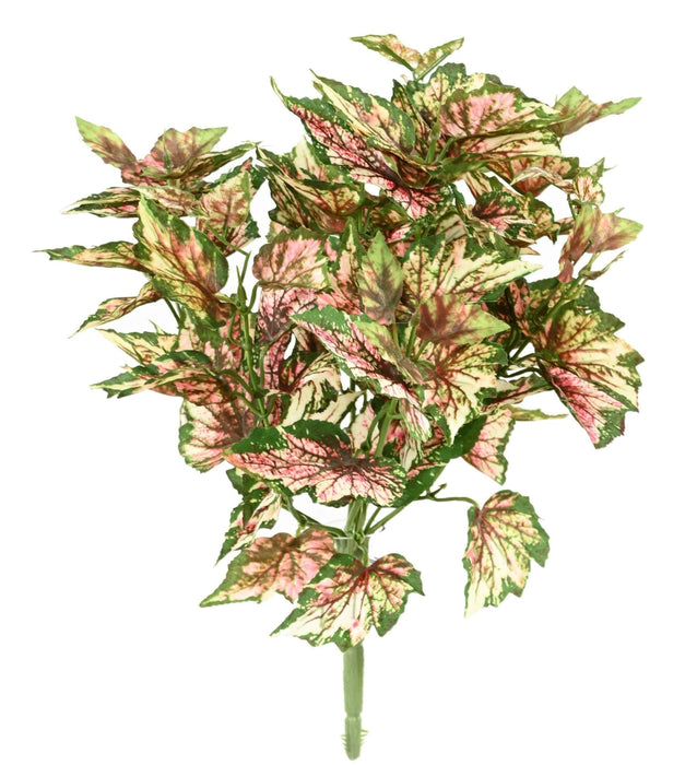 Pianta Artificiale Begonia Rex 37 Cm Variegata