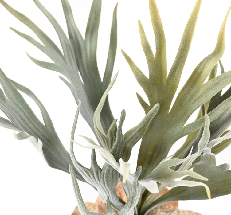 Pianta Artificiale In Corno Di Alce 30Cm Cucita