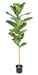 Pianta Artificiale Ficus Lyrata 160 Cm Verde