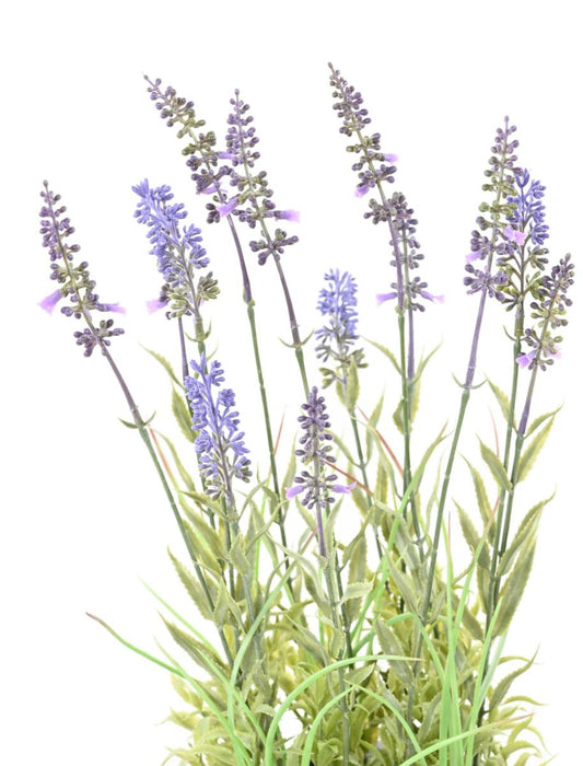 Pianta Di Lavanda Artificiale In Vaso Decorativo 40Cm