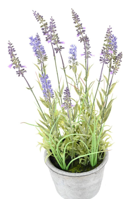 Pianta Di Lavanda Artificiale In Vaso Decorativo 40Cm