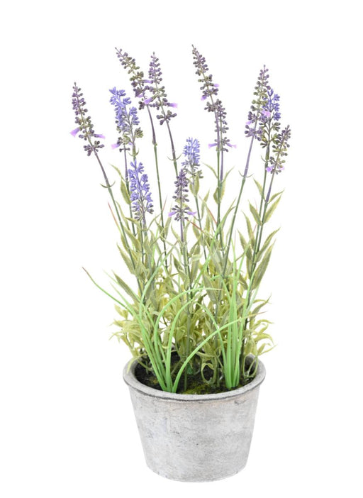 Pianta Di Lavanda Artificiale In Vaso Decorativo 40Cm