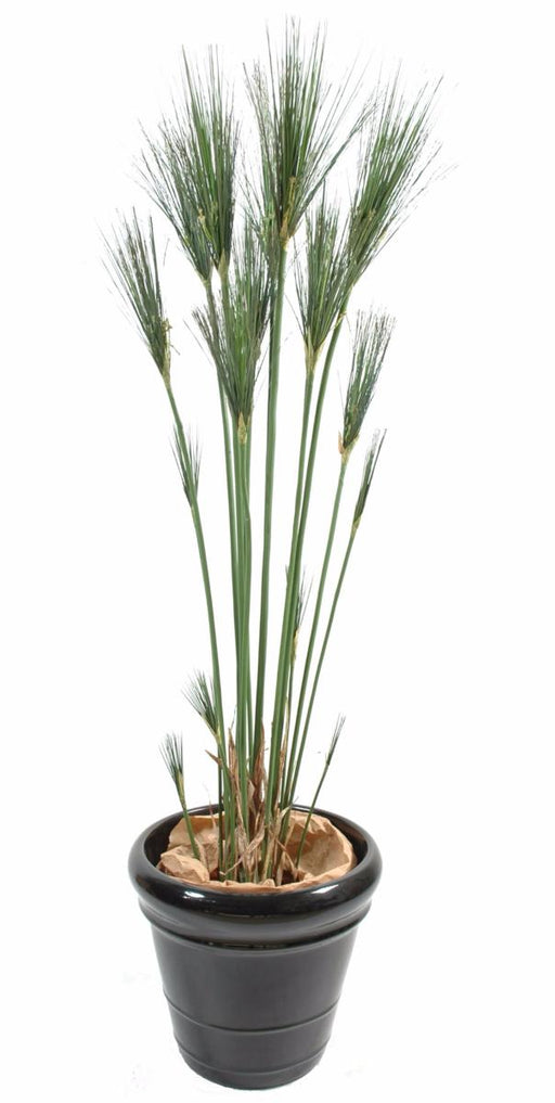Pianta Artificiale Papyrus Cyperus 125Cm In Vaso
