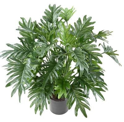 Pianta Artificiale Filodendro 75Cm Fogliame Verde
