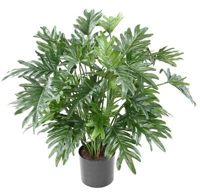 Pianta Artificiale Filodendro 75Cm Fogliame Verde
