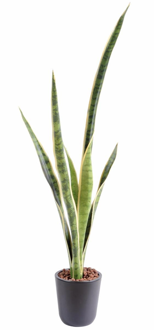 Pianta Artificiale Sansevieria 105Cm Indoor Verde Giallo