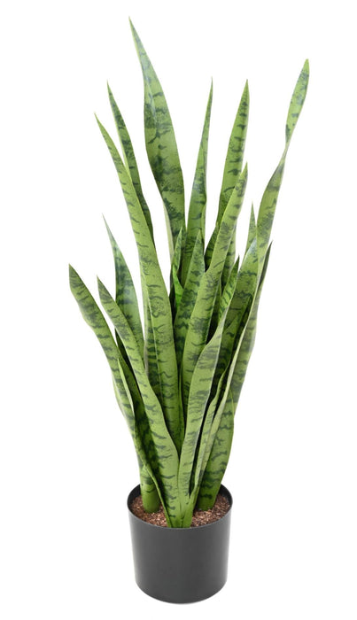 Pianta Artificiale Sansevieria 85 Cm Foglie Verdi