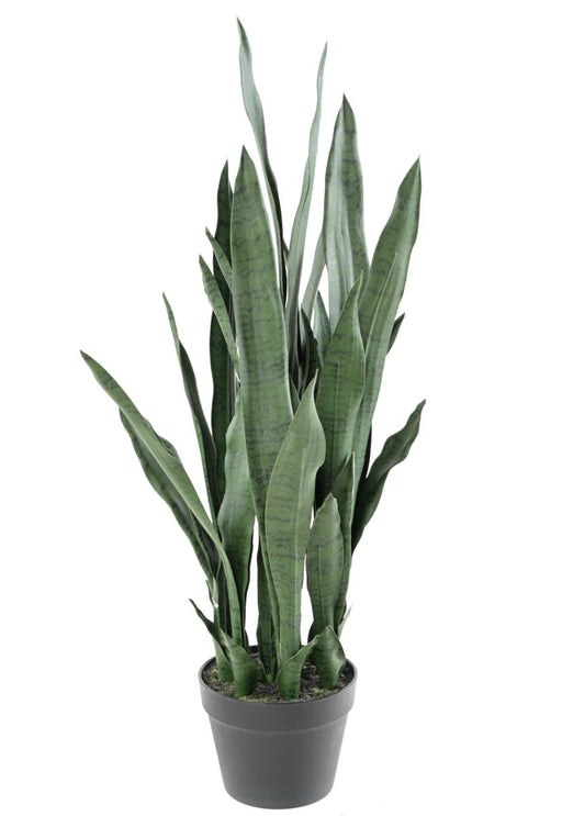 Pianta Artificiale Sansevieria 85 Cm Foglie Verdi