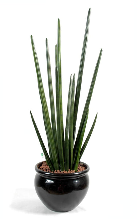 Pianta Artificiale Sansevieria Cilindrica 90 Cm