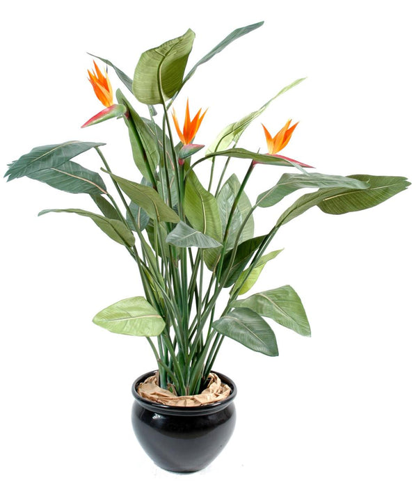 Pianta Artificiale Strelitzia 3 Fiori 150Cm