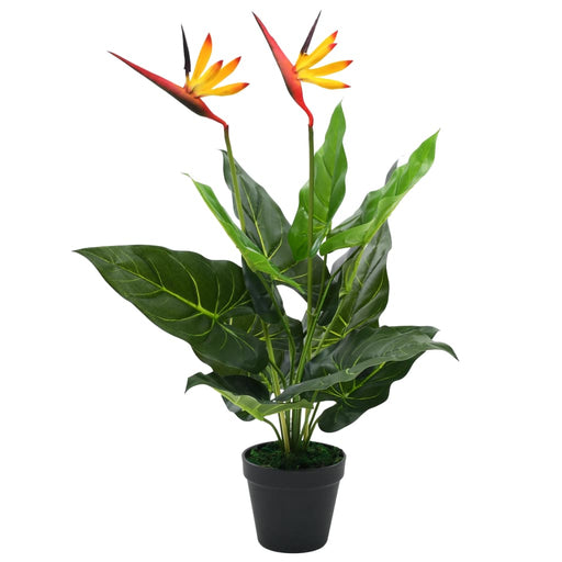 Pianta Artificiale Strelitzia Reginae Uccello Del Paradiso 66 Cm