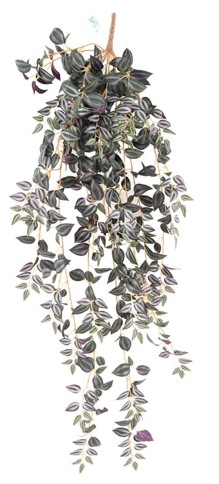 Pianta Artificiale Tradescantia H.110 Cm Verde Viola