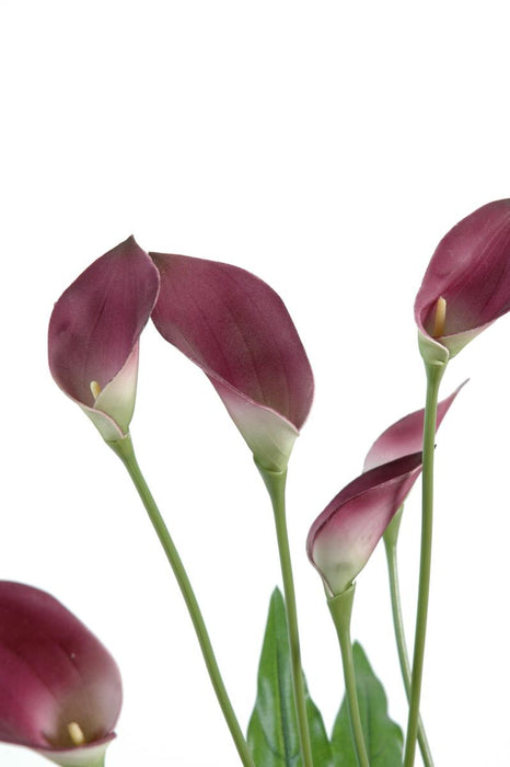 Pianta Artificiale Da Fiore Viola 35Cm Tergal