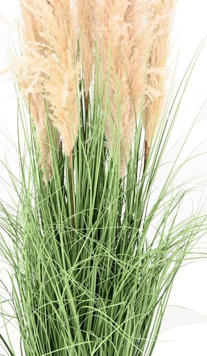 Pianta Erba Artificiale Carex 150 Cm Verde