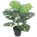 Pianta Monstera Artificiale Con Vaso 45 Cm Verde