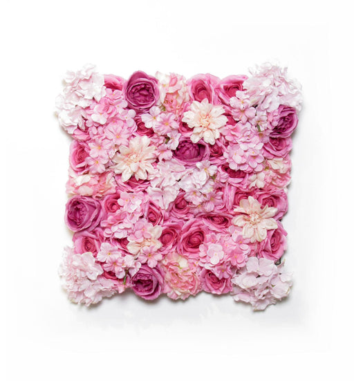 Placca Da Muro Con Fiori Di Rosa Artificiale 50X50 Cm