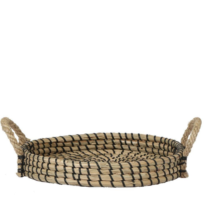 Vassoio Intrecciato Nero - Accessorio Per La Casa