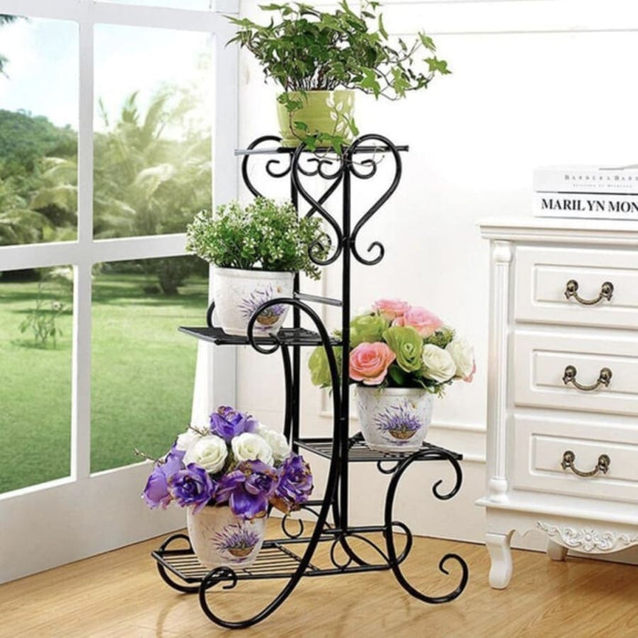 Portapiante In Ferro Del Romanticismo Parigino