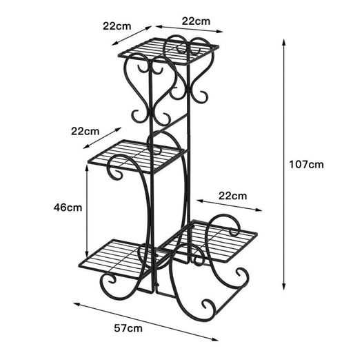 Portapiante In Ferro Del Romanticismo Parigino