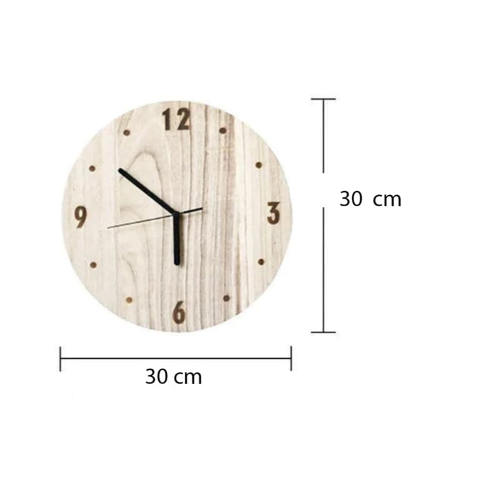 Porta Piante Con Orologio In Legno Galleggiante